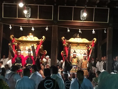 滋賀県の祭り　山王祭宵宮落とし