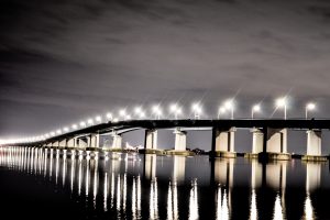 滋賀県大津市と守山市を結ぶ橋「琵琶湖大橋」